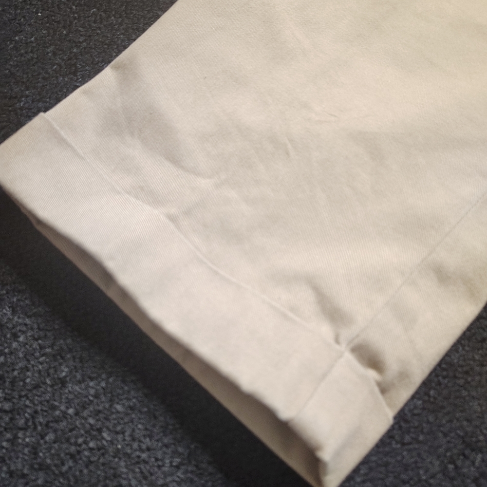 Polo Ralph Lauren Hammond Pants Mens 38x32 Khaki Beige Pleated Chino Cuffed - Picture 8 of 11